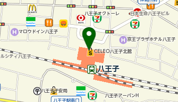 TEMOMINSUITEセレオ八王子店の地図画像