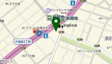 ゲオ 新開地店の地図画像