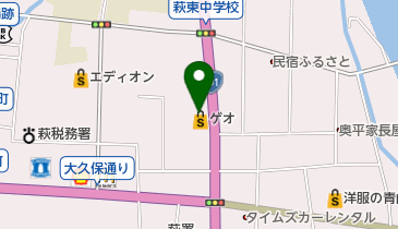 ゲオ 萩店の地図画像