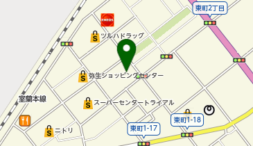 ゲオ 室蘭東町店の地図画像