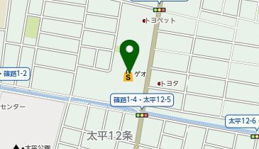 ゲオ 札幌篠路店の地図画像