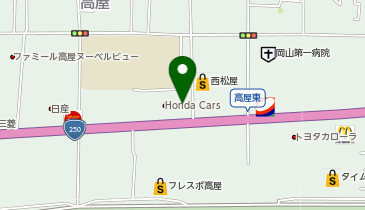 ゲオ 高屋店の地図画像