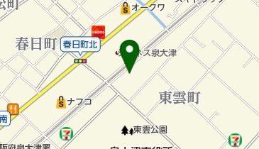 ゲオ 泉大津店の地図画像
