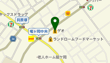 ゲオ 竜ケ崎松ケ丘店の地図画像