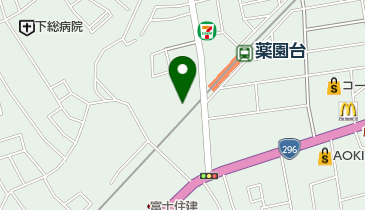 ゲオ 船橋薬園台店の地図画像