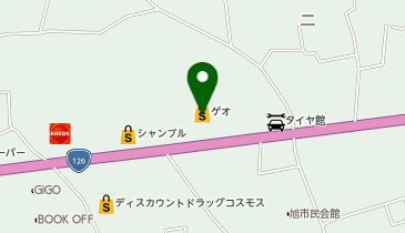 ゲオ 旭店の地図画像