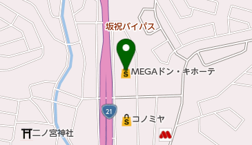 ゲオ 鵜沼店の地図画像