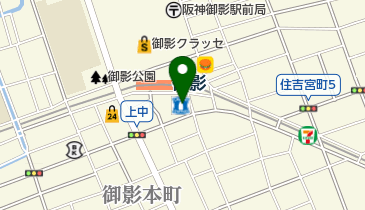 ゲオ 阪神御影店の地図画像