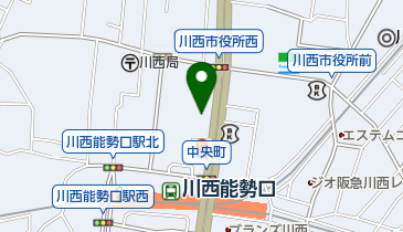 ゲオ 川西能勢口駅前店の地図画像