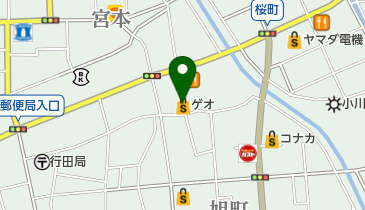 ゲオ 新行田店の地図画像