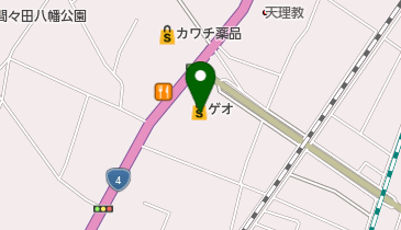 ゲオ 間々田店の地図画像