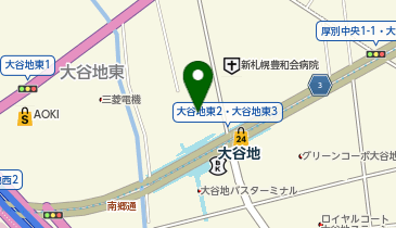 スーパーセカンドストリート大谷地店の地図画像
