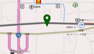 ゲオ 松原上田店の地図画像