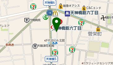 ゲオ モバイル天神橋筋六丁目商店街店の地図画像