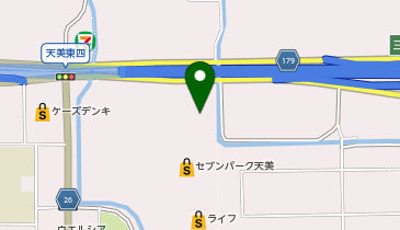 ゲオ モバイルセブンパーク天美店の地図画像