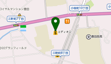 ゲオ モバイルエディオン豊田本店の地図画像