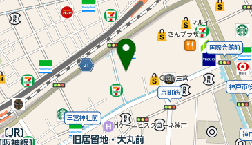 ゲオ モバイル三宮センター街店の地図画像