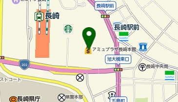 ゲオ モバイルエディオンアミュプラザ長崎店の地図画像