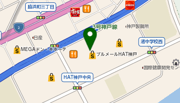 ゲオ モバイルエディオンブルメールHAT神戸店の地図画像