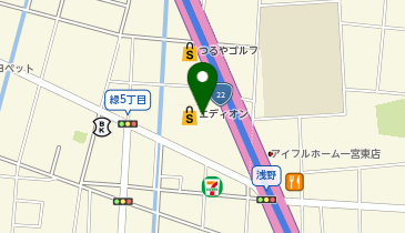ゲオ モバイルエディオン一宮本店の地図画像