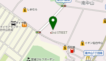 ゲオ モバイルイオン仙台中山店の地図画像