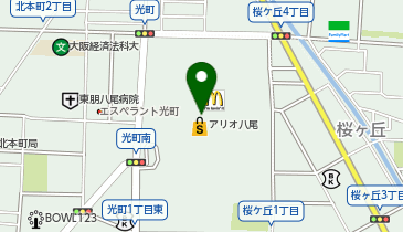 ゲオ モバイルアリオ八尾店の地図画像