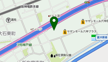ゲオ モバイルサザンモール六甲店の地図画像