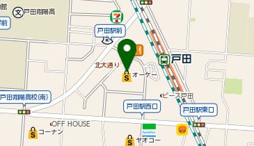 ゲオ モバイル戸田T-FRONTE店の地図画像