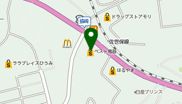 ゲオ 佐世保大塔店の地図画像