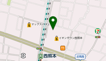 ゲオ イオンタウン西熊本店の地図画像