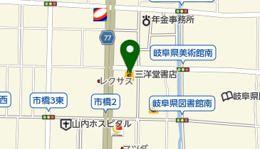 ゲオ 岐阜市橋店の地図画像