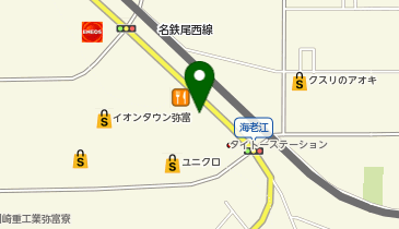 スシロー イオンタウン弥富店の地図画像