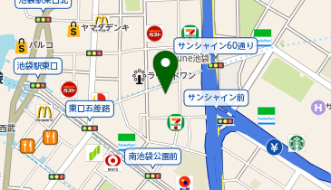 スシロー 池袋サンシャイン60通り店の地図画像