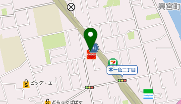【ENEOSウイング】環七本一色TSの地図画像