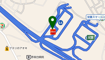 【ENEOSウイング】 中央自動車道(下り)双葉サービスエリアSSの地図画像