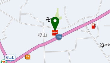 【ENEOSウイング】 セルフ新城杉山SSの地図画像