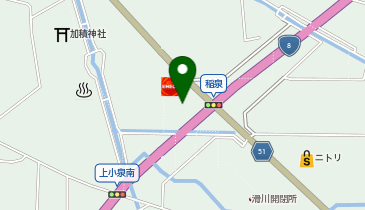 【ENEOSウイング】 ルート8滑川インターTSの地図画像