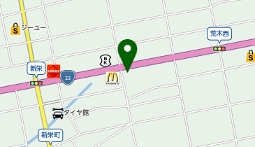 【ENEOSウイング】 セルフ新栄SSの地図画像