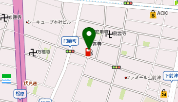 【ENEOSウイング】 大須SSの地図画像