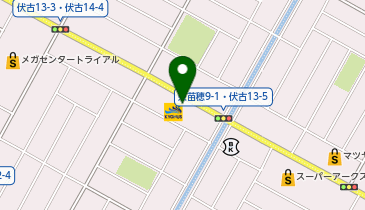 【ENEOSウイング】 丘珠空港通SSの地図画像