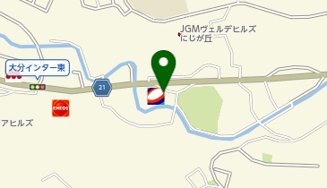 【ENEOSウイング】 大分インターSSの地図画像