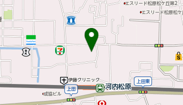 DAISO 河内松原上田店の地図画像
