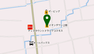 ザ・ダイソー DAISO イオンタウン上板店の地図画像