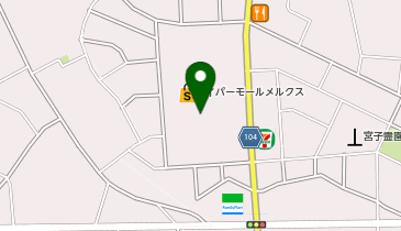 DAISO ミスターマックス伊勢崎店の地図画像