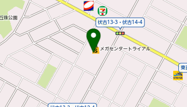 DAISO トライアル伏古店の地図画像