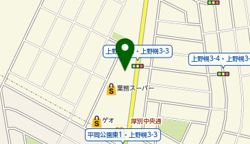 DAISO ライブショッピングコート上野幌店の地図画像