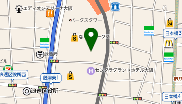 THREEPPY なんばパークス店の地図画像