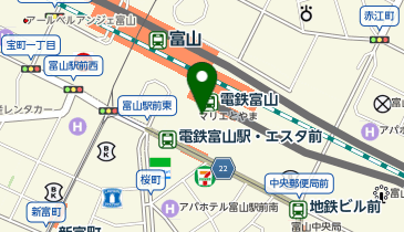DAISO マリエとやま店の地図画像