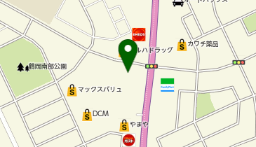DAISO 鶴岡南SC店の地図画像