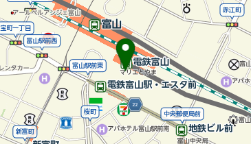 THREEPPY マリエとやま店の地図画像